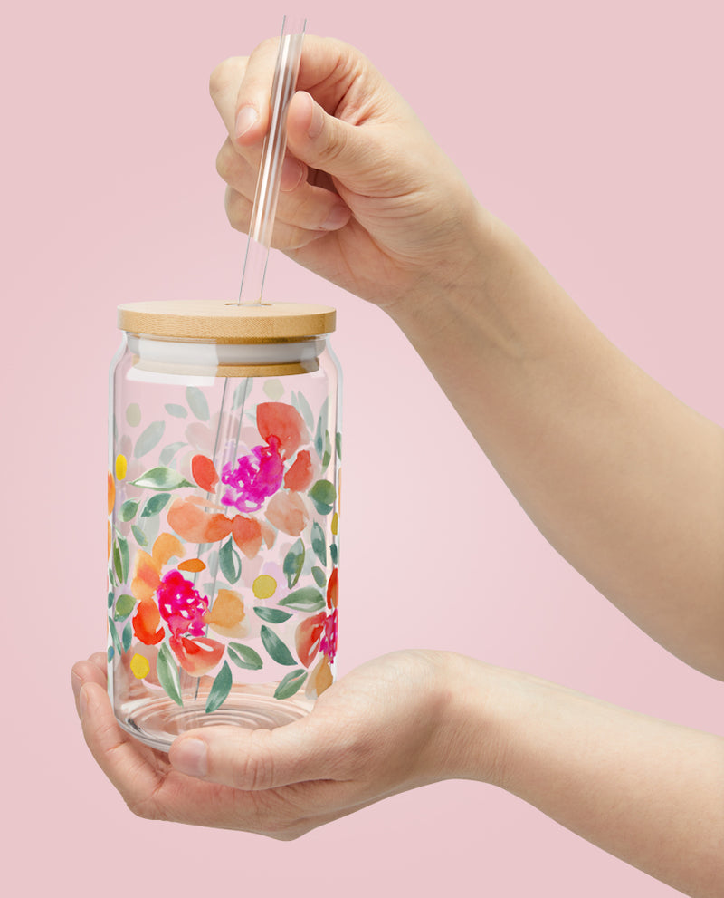 Sipper Glass, 16oz | Charlie's Smile