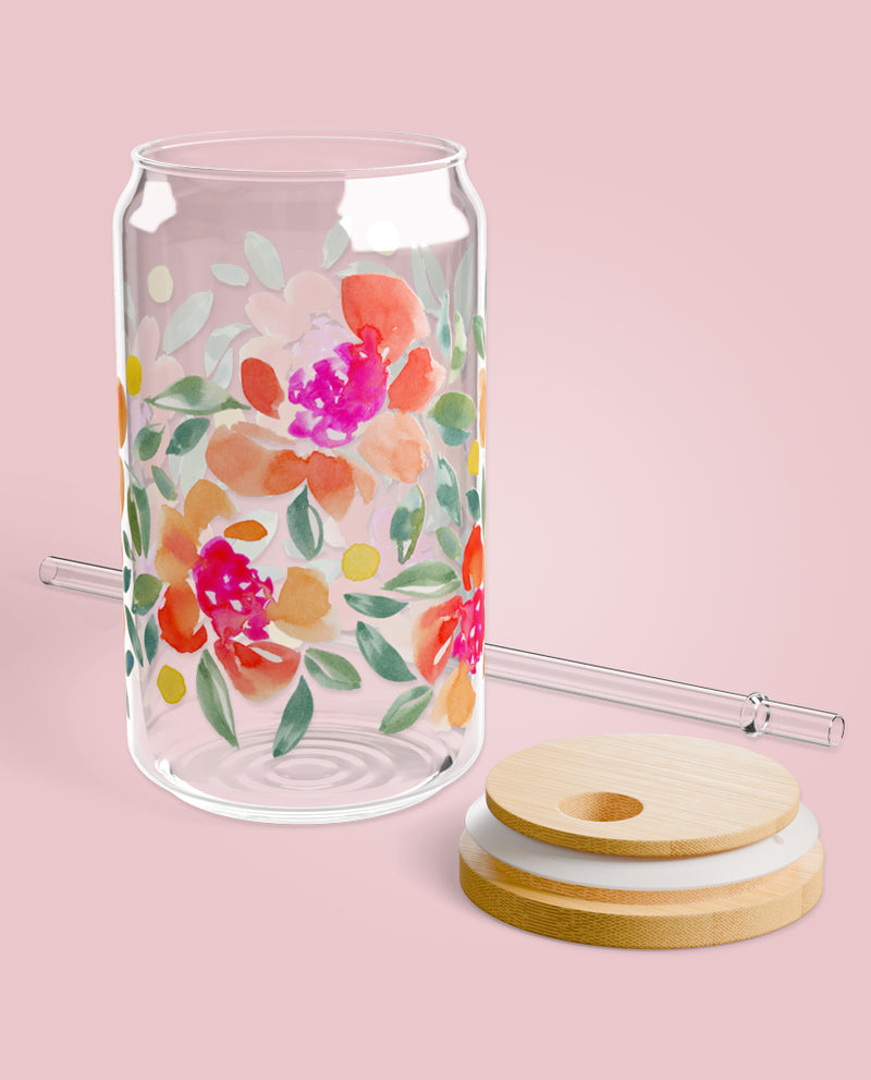 Sipper Glass, 16oz | Charlie's Smile