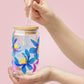 Sipper Glass 16oz | Orchid Bloom