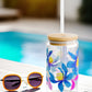 Sipper Glass 16oz | Orchid Bloom